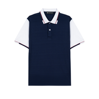 Polos à manches bicolores pour hommes Mélange de coton de qualité supérieure 220 GSM Coupe moderne Abordable Idéal pour les uniformes