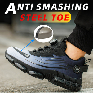 YIZHONCO <span class=keywords><strong>scarpe</strong></span> da lavoro <span class=keywords><strong>leggere</strong></span> <span class=keywords><strong>scarpe</strong></span> di sicurezza a punta larga in acciaio per uomo industriali antiscivolo traspirante per la fabbrica e il magazzino - Product Image 2