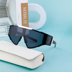 Lunettes de soleil polarisées pour hommes, pour le cyclisme et les sports de plein air, protection UV400, monture blanche, verres PC, anti-UV, classe 2 - Product Image 4