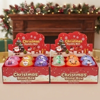 Boîte mystère de jouets anti-stress Squishy de Noël – Jouet de décompression doux et mignon Père Noël Bonhomme de neige – Vente chaude