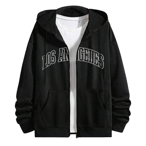 Sudadera con Capucha de Alta Calidad para Hombre, con Cierre, Estilo Deportivo, Bordada y Personalizada, 100% Algodón para Otoño - Product Image 1