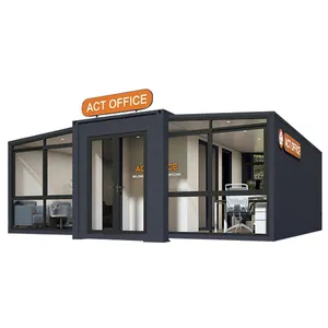 Office expandable house shipping container prefabricated houses portable 20ft expandable container home