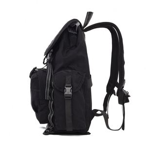 <b>Large</b> Capacity Waterproof Nylon Outdoor Travel Backpack Men's Multi-pocket Drawstring <b>Rucksack</b> Laptop Daypack with Luggage Strap - Product Image 4