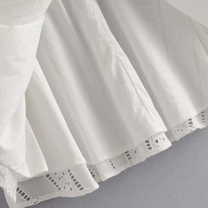 ชุดเดรสลูกไม้แขนยาวผ้าฝ้ายสำหรับผู้หญิงเสื้อผ้าลำลองฤดูร้อน - Product Image 5