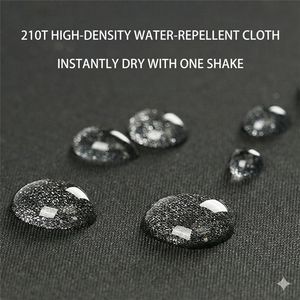 Parapluie de golf classique à ouverture entièrement automatique personnalisé, pliable en trois sections, en fibre de verre, avec manche droit et long. - Product Image 3