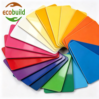 Panneau composite en aluminium Alucobond personnalisable, série couleurs brillantes, panneau ACP économique de 4 mm, revêtement mural extérieur pour bâtiments