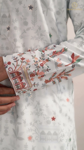 Kurta de Diseño Verde Menta, Prenda Étnica Elegante con Estampado Moderno, Perfecta para Looks Festivos y Tradicionales - Product Image 4