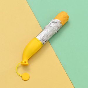 Nouvelles Offres à Prix Abordables : Parapluie Manuel d'Extérieur en Polyester Argenté, Forme <span class=keywords><strong>Banane</strong></span>, Pliant en 3, avec Cadre Métallique <span class=keywords><strong>Noir</strong></span> et Designs Personnalisables - Product Image 3