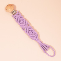 Mode bébé attache-sucette tissé à la main macramé attache-sucette accessoire cadeau pour bébé