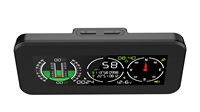 M60 Werks-Autokompass Neigungsmesser Tachometer GPS-Geschwindigkeit Neigungsanzeige Digitaler Neigungsmesser für Auto Offroad Zubehör