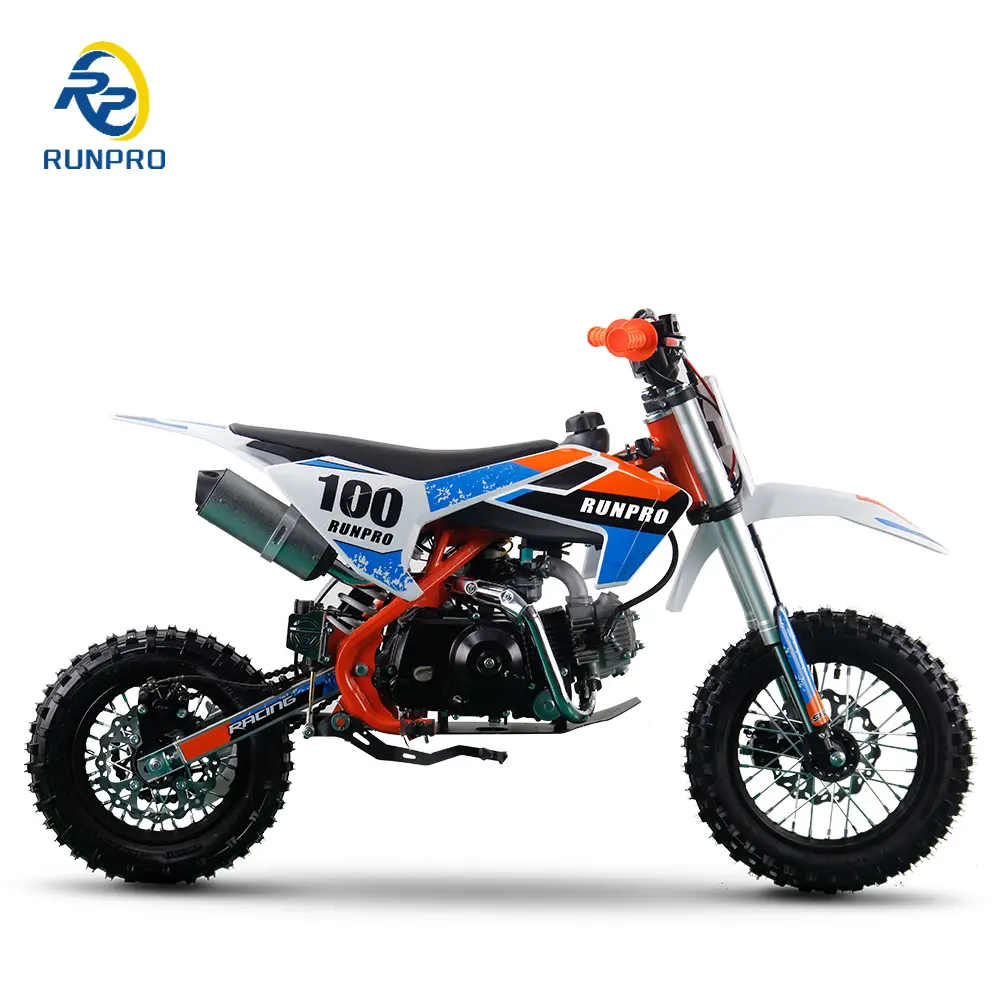 RUNPRO High Quality 12/10 Wheels Sports Pit Bike 90cc 110cc Tires Dirt Bike Moto Cross and ATVs for Racing