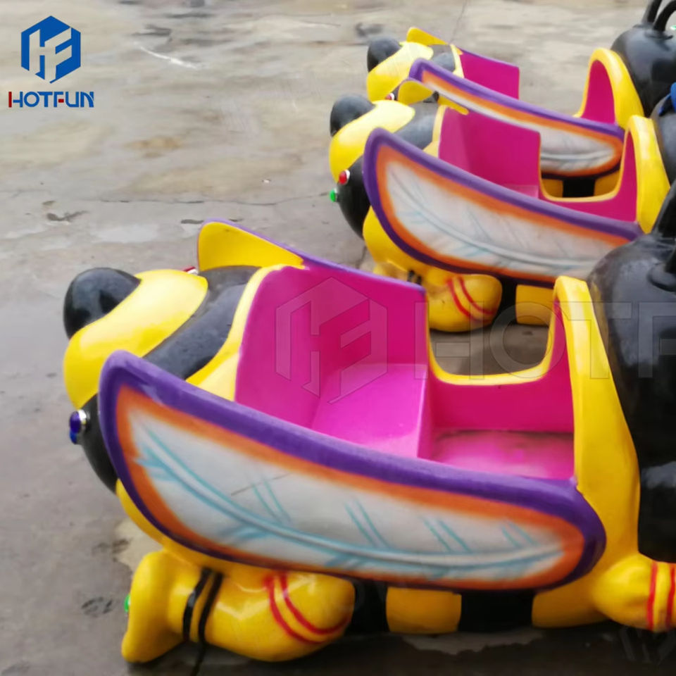 Funfair Rides Rotary Bees Kids Attraction Ride Funny Outdoor Amusement Park Rides Equipment ...