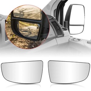 Lentes de Espejo Retrovisor para Ford Transit, Superior e Inferior, CK4Z17K707A, Repuestos, Vidrio ABS Negro - Product Image 2