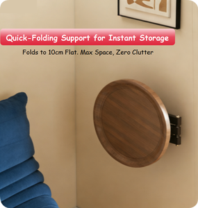 Adjustable Angle Space Saving Design Wooden Tabletop Wall Mounted Retractable <strong>Folding</strong> <strong>Table</strong> for Balcony <strong>Coffee</strong> Sofa Storage - Product Image 3