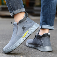 Sepatu Keselamatan Unisex GUYISA dengan Ujung Baja Anti-Panas Bersertifikasi CE untuk Bengkel Musim Dingin Musim Panas Musim Semi Musim Gugur-Sol Karet