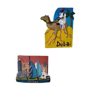 Imán Decorativo para Refrigerador con Diseño Tridimensional de la Paisajística Turística de Dubái, Recuerdo de Resina - Product Image 2