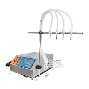 Semi Automatic 4-head Diaphragm <b>Pump</b> Filling Machine Essence Oil Water Beverage Liquid Bottle Filling Machine - Product Image 4