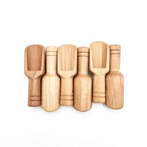 Cuillère de service en bois moderne et écologique avec logo personnalisé, petite, mignonne, capacité de 10 ml, finition miroir, pour café, thé, agitation en cuisine - Product Image 2