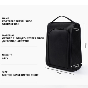 Sac à chaussures avec poignées renforcées pour le transport de chaussures de sport, équipement de voyage, rangement gain de place, sac de rangement élégant pour chaussures - Product Image 2