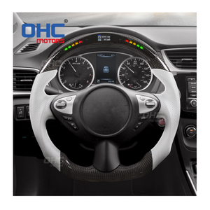 Volante LED de fibra de carbono para <span class=keywords><strong>Infiniti</strong></span> Fx35 Fx37 Fx30 <span class=keywords><strong>Fx30d</strong></span> Fx50 Qx70 Nissan Juke Escape 2010 a 2017 <span class=keywords><strong>Infiniti</strong></span> - Product Image 1