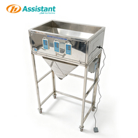 Machine de remplissage semi-automatique 500g pour granulés et poudres, à trois trémies, pour thé, riz, café, avec dosage quantitatif et distribution en plastique