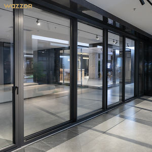 Wazzor Primera Clase Calidad Apartamento Moderno Espejo Deslizante Puerta Vidrio - Product Image 1