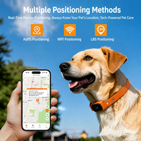 Nouveau localisateur GPS pour animaux de compagnie 2026, traceur 4G en temps réel, collier étanche avec moniteur de santé et étiquette nominative électronique pour chiens et chats