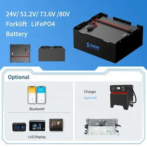 SISWAY di alta qualità 48v 24v carrello elevatore batteria 80V litio 36 volt 210ah 315ah 460ah batteria agli ioni di litio per la vendita
