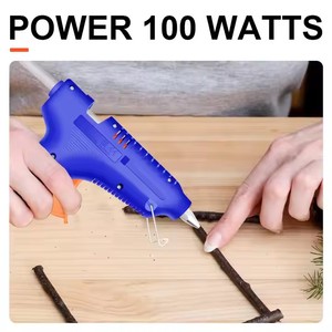 Meilleure vente 110v 220v 100W haute température chauffage rapide bricolage filaire électrique Mini petit pistolet à colle thermofusible avec bâtons - Product Image 2