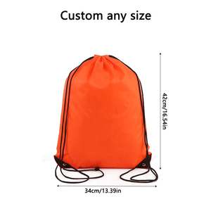 7 Days Production Time MOQ 100 Pcs Polyester <strong>Waterproof</strong> <strong>Drawstring</strong> Backpack Travel <strong>Bag</strong> with Logo Sports Shoe Covers Promotional - Product Image 3