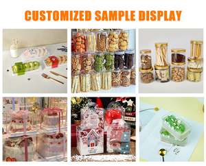 Món tráng miệng nhỏ nướng hộp bền vững dùng một lần Pet nhựa thực phẩm lớp bánh trứng Tart Takeaway Bao bì với dập nổi và nắp - Product Image 5