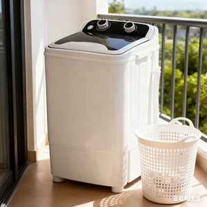 Mini Lavadora de 7 kg de un Solo Tambor con Cepillo para Zapatos, Carcasa de Plástico, Eléctrica, para Lavar Ropa Interior - Product Image 5