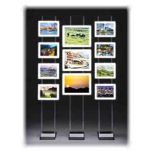 A4 Magnetic LED <b>Light</b> Box with Adjustable RGB Eco-Friendly Acrylic & Aluminum Wall Mounting for Restaurant Menus <b>Window</b> Displays - Product Image 2