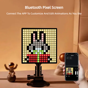 Wholesale DIY Text Gameroom Digital Photo Frame RGB LED Screen Display Night <b>Light</b> Square ABS <b>Plug</b>-In Minimalist Middle - Product Image 4