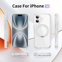 Étui de téléphone magnétique transparent en cristal pour iPhone 18 Pro Max, compatible avec la fonction de charge, vente en gros, logo personnalisé