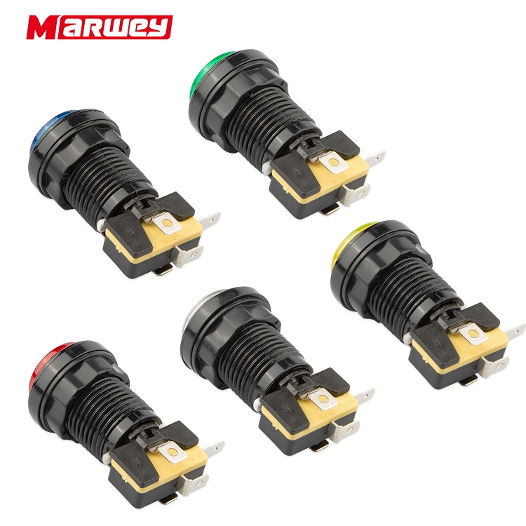 33 Mét 5V LED Arcade Nút Không Thấm Nước Vòng Arcade Push Button Bán