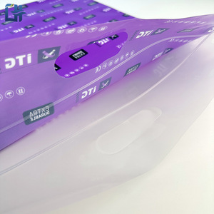 ITG <b>Plastic</b> Garment Bag Extra Durable Flat-top <b>Tote</b> Shopping Storage - Product Image 3