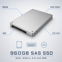 SSD SAS 960 Go 2,5 pouces pour serveur d'entreprise, stockage de centre de données, virtualisation, serveur de base de données