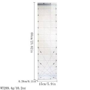 <span class=keywords><strong>Regla</strong></span> de corte Regular, <span class=keywords><strong>regla</strong></span> de corte vertical de retazos, diseño de ropa, <span class=keywords><strong>regla</strong></span> de retazos <span class=keywords><strong>cuadrada</strong></span> negra transparente, 15*30/50/60 CM - Product Image 2