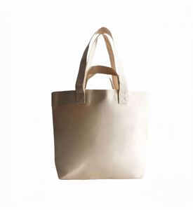 Custom Logo Canvas Grocery <b>Bag</b> Canvas Shopper Oversized Canvas <b>Bag</b> Cotton Tote <b>Bag</b> With Handle - Product Image 2