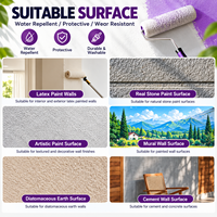 Vernis transparent à base d'eau pour murs, revêtement protecteur imperméable pour murs intérieurs et extérieurs et peinture artistique
