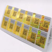Etiquetas de Seguridad con Holograma Personalizadas con Función de Rascar y Código QR Variable