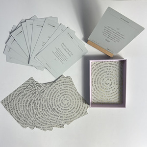 Chất lượng cao thẻ trò chơi in ấn sinh thái thân thiện nghệ thuật giấy mô hình tùy chỉnh cảm hứng tích cực khẳng định thẻ với hộp đóng gói - Product Image 2