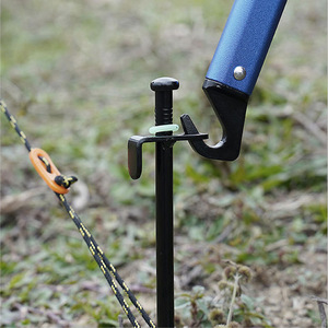 Marteau de camping multifonctionnel d'extérieur, manche en aluminium, 325x110mm, léger, pour la randonnée et l'alpinisme - Product Image 4