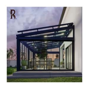 Nouvelle Serre de Jardin Nordique Américaine en Aluminium à Cadre en A, Écologique, à Rupture de Pont <span class=keywords><strong>Thermique</strong></span>, avec Véranda en Verre Extérieure – <span class=keywords><strong>Meilleur</strong></span> Prix - Product Image 2