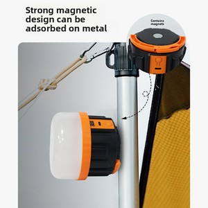 Nueva Lámpara <span class=keywords><strong>de</strong></span> Camping LED Recargable, Portátil, <span class=keywords><strong>de</strong></span> <span class=keywords><strong>Larga</strong></span> <span class=keywords><strong>Duración</strong></span>, Fabricada en ABS, con Bombilla Telescópica, para Emergencias al Aire Libre - Product Image 2