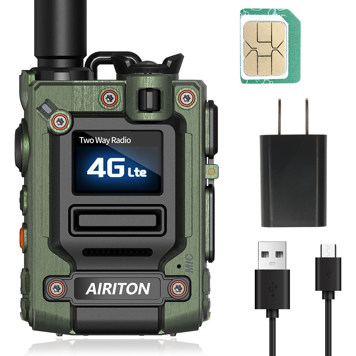 สีเขียวพร้อมซิมการ์ด