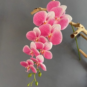 Orquídeas Blancas Artificiales Everbloom de Alta Calidad, Phalaenopsis Artificiales al por Mayor, Diseño de Mariposa con Tacto Real, Hechas a Mano con Película Suave - Product Image 4