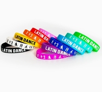 Muñequera de silicona con logotipo para baloncesto y baile deportivo de marca personalizada