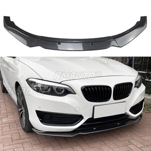 For BMW 2 Series F22 F23 220i 225i 228i 2014-2019 Base Model Front Bumper Lip <b>Splitter</b> Diffuser Spoiler Carbon Fiber Look - Product Image 2